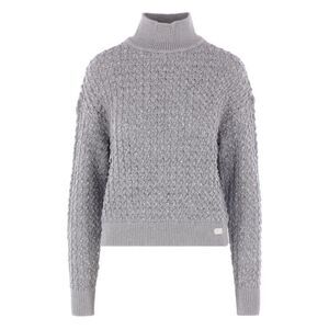 ELISABETTA FRANCHI Turtleneck Sequined Knit Sweater Women GREY Sweaters &